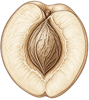 Apricot kernels (Prunus armeniaca)