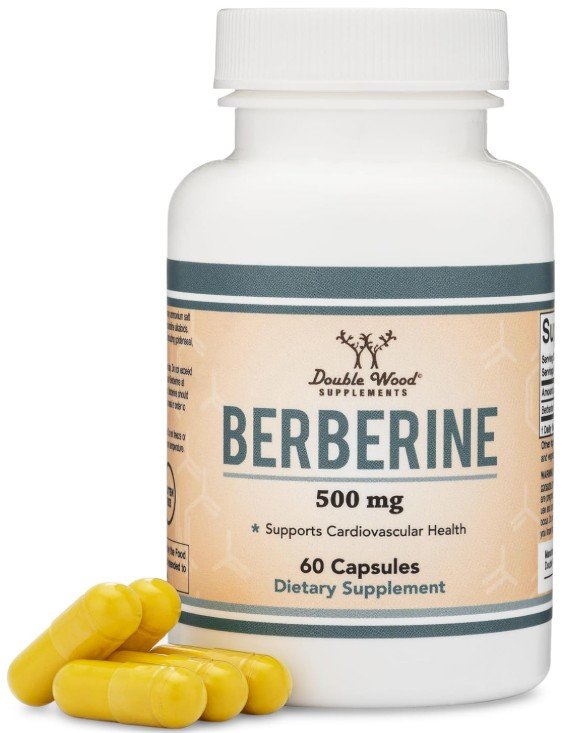 Double Wood Berberine 500mg bottle