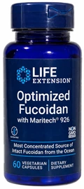 Life Extension Optimized Fucoidan with Maritech 926, 60 vegetarian capsules bottle