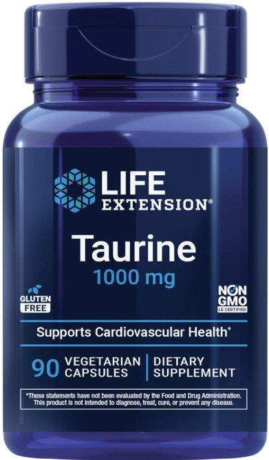 Life Extension Taurine 1000 mg bottle