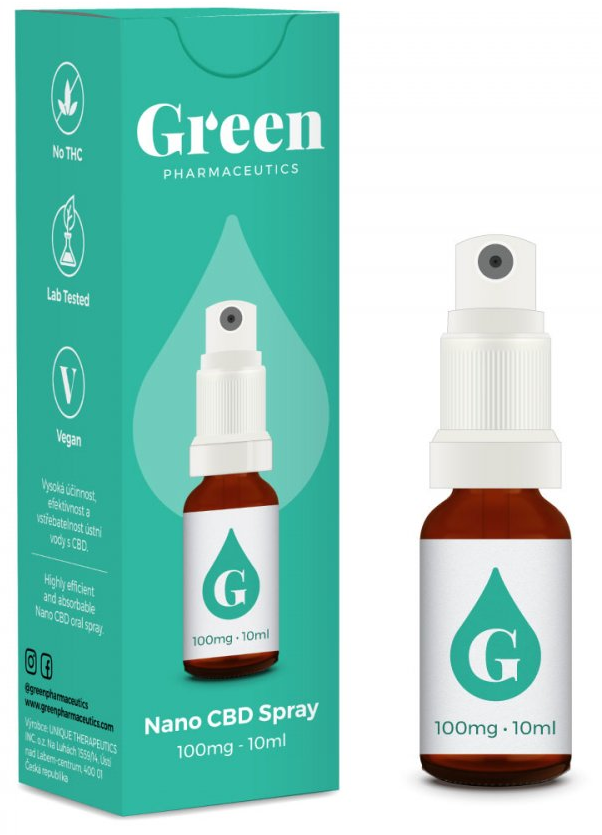 Green Pharmaceutics Nano CBD Spray box and bottle