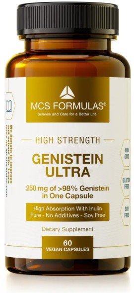 MCS Formulas Genistein Ultra, 60 vegan capsules bottle