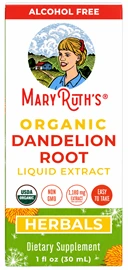 MaryRuth's Organic Dandelion Root Liquid Extract, 1 fl oz (30 mL) bottle