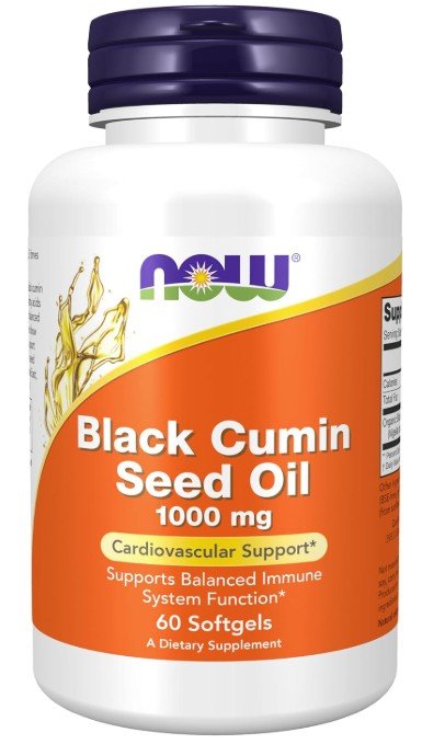 NOW Foods Black Cumin Seed Oil bottle