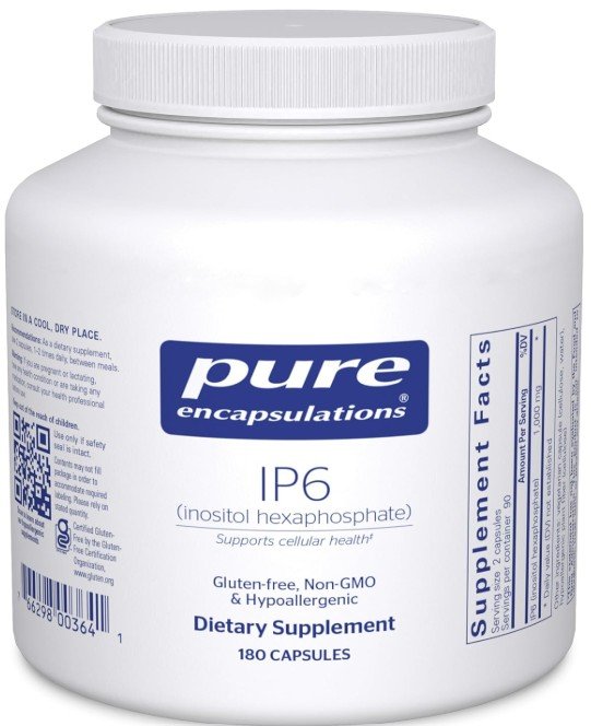 Pure Encapsulations IP6 inositol hexaphosphate capsules bottle