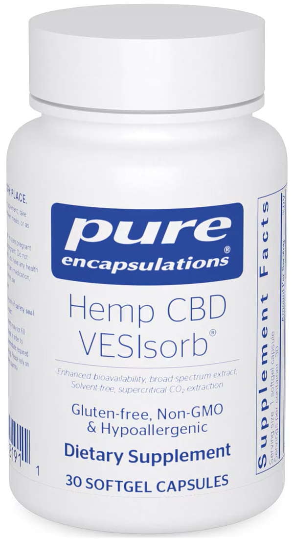 Pure Encapsulations Hemp CBD VESIsorb bottle