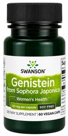 Swanson Genistein from Sophora japonica, 125 mg, 60 vegan capsules bottle