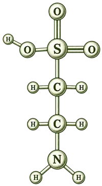 Taurine chemical structure illustration